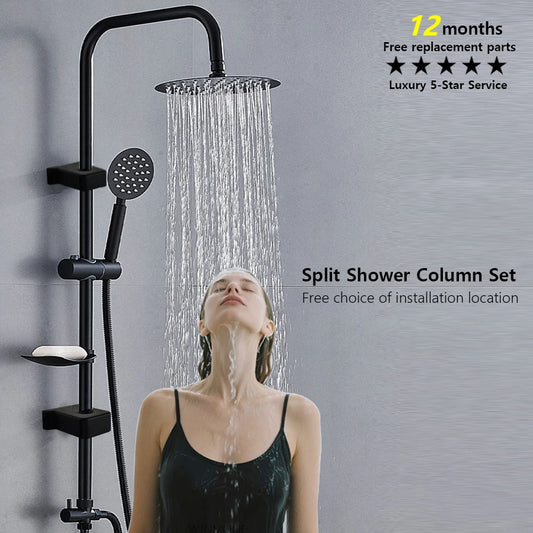 Split Rain Shower Column 304 Stainless Steel Shower