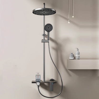 Gray Bathroom Shower Rainfall Shower Faucet Apartment Hotels