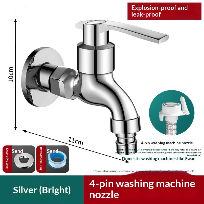 Zinc Alloy Wall Mount G1/2 Cold Water Tap