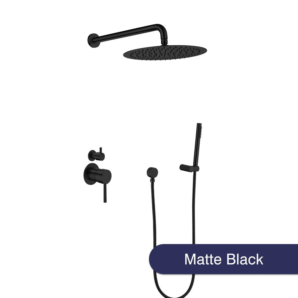 10 Inch Gunmetal Shower System Function Shower Faucet