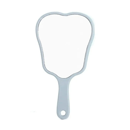 Durable Plastic Tooth-Shaped Mirror Mini Lightweight Handheld