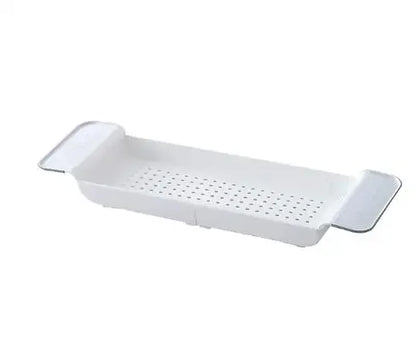 Bathtub Shelf Extendable Bathroom Tray Shower Caddy Bamboo