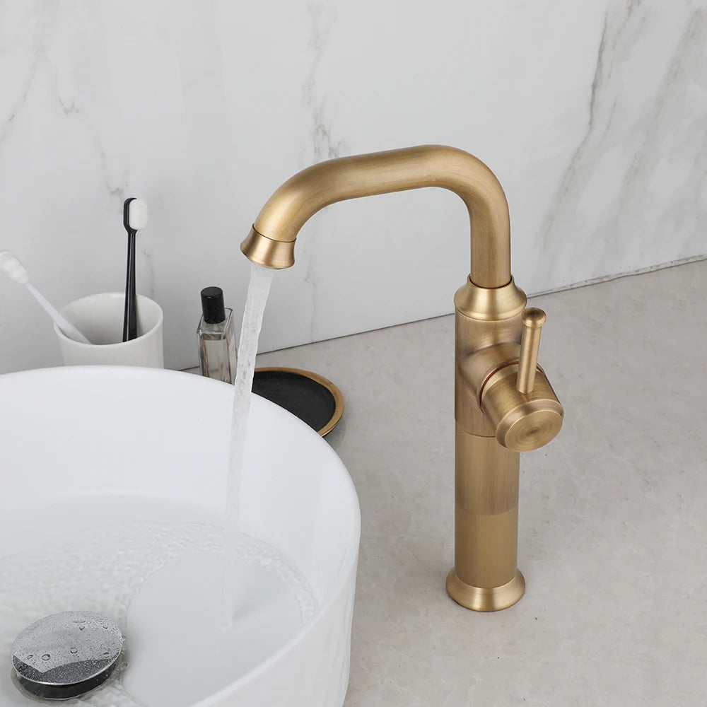 Zappo Bathroom Basin Faucet Rotatable Spout Cold Water