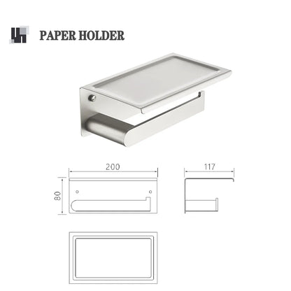 Bathroom Hardware Stainless Steel Bathroom Wall Mounted Towel