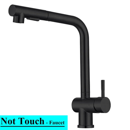 Touch On Pull Out Sink Faucet Stainless Steel