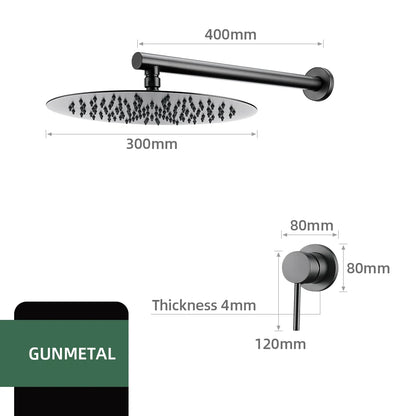 Bathroom Faucet Rose Gold Shower Wall Mounted 8/10/12
