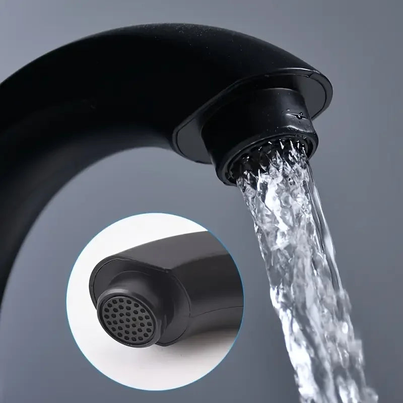 Modern Hole Bathroom Sink Faucet Side Spray Matte