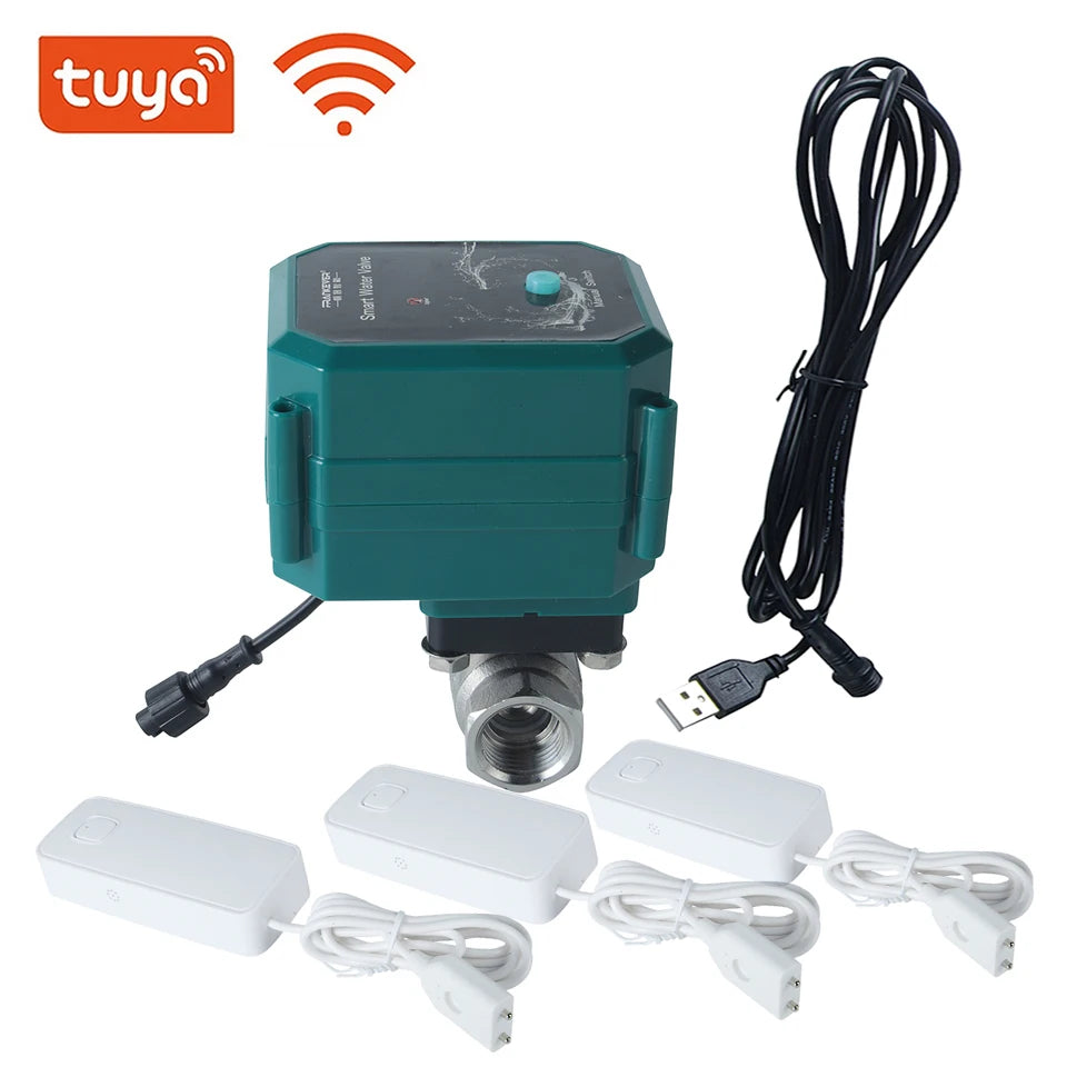 Tuya Wifi Stainless Steel Motorized Ball Faucet Valve
