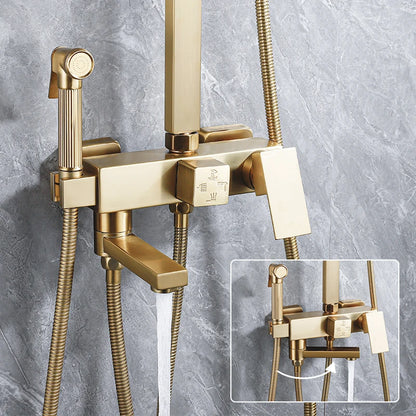 Oxg Brushed Nickel Gold Shower Faucet Bathroom Shower