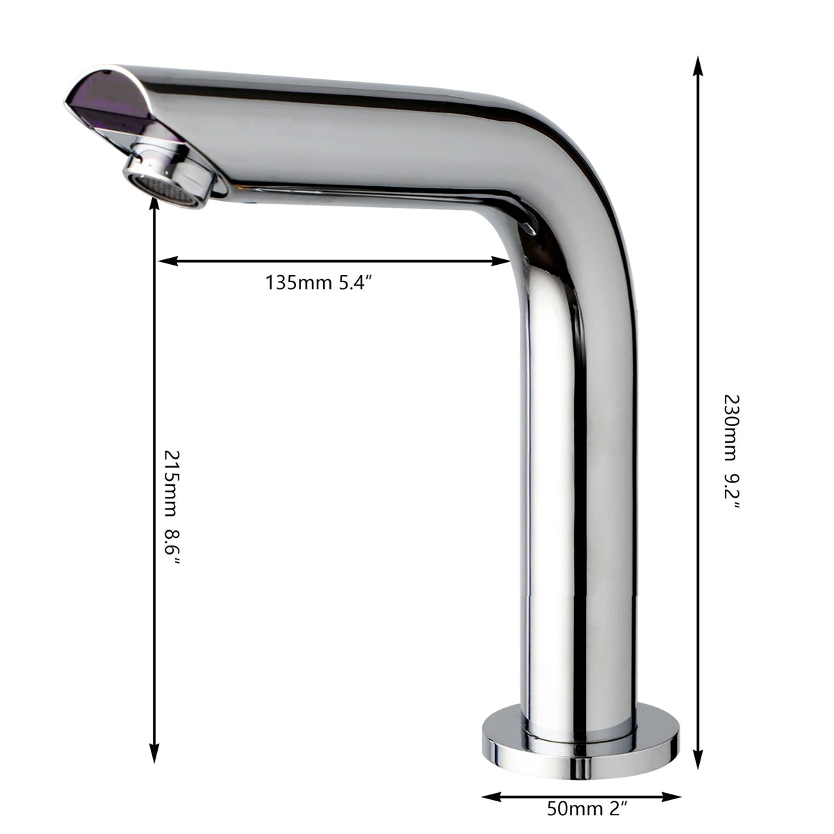Kemaidi Matte Black Touchless Sensor Bathroom Sink Faucet