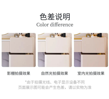 White Modern Vanity Table Living Room Makeup Vanity