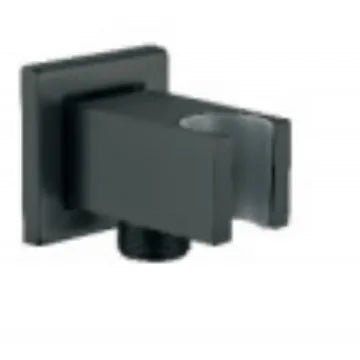 Wall-Mounted Shower Base Chrome Black Gold Square Hand-Held