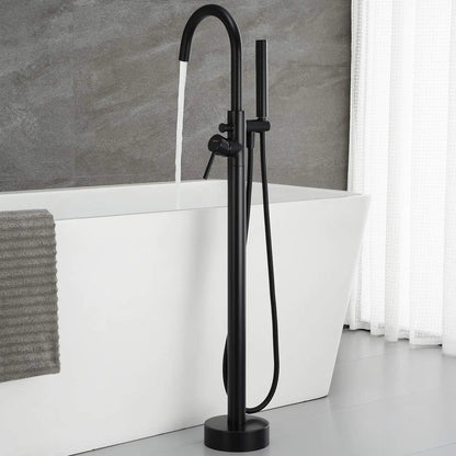 Zappo Standing Tub Shower Faucet Floor Mount Shower
