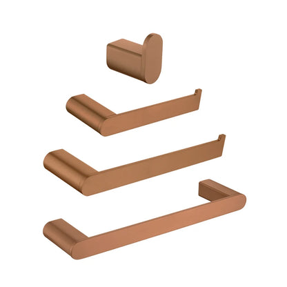 Brushed Rose Gold Toilet Paper Holder Towel Bar