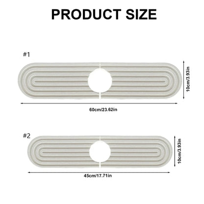 Faucet Mats Sink Water Absorbent Stone Sink Tray