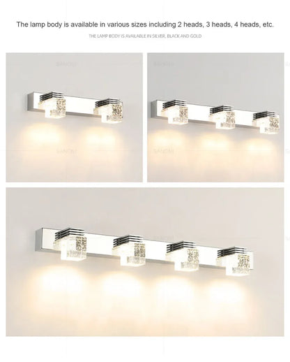 Modern Led Wall Lamp Crystal Sconce Living Dining