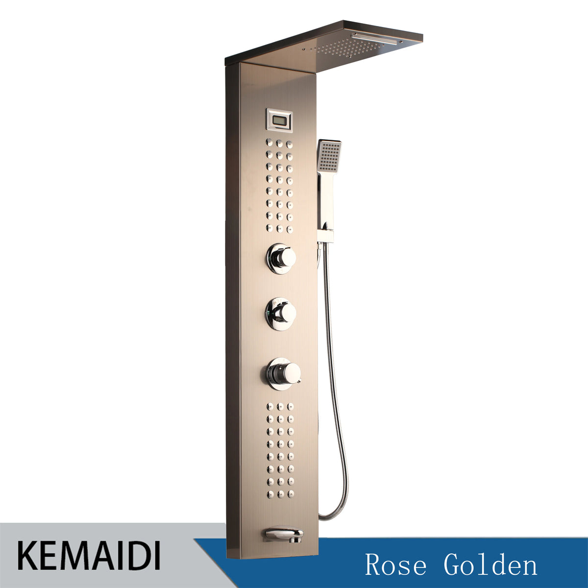 Kemaidi Shower Panel Tower Rainfall Waterfall Bathroom Shower