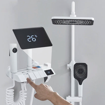 Bathroom Shower Faucet Shower Thermostat Digital Screen Water