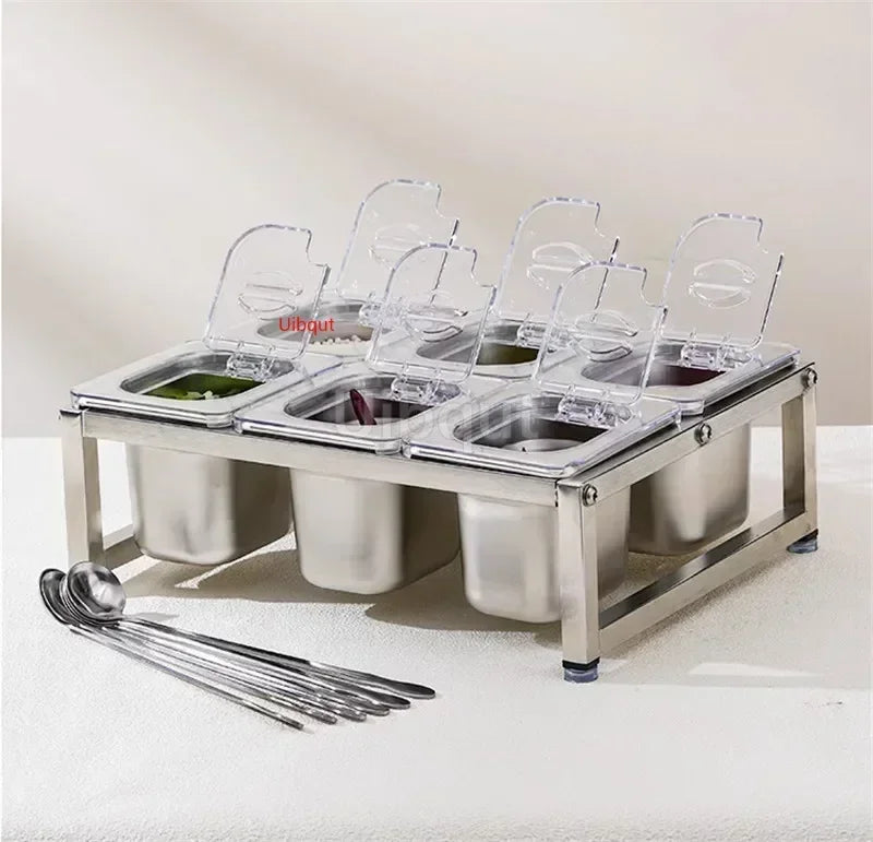 Stainless Steel Transparent Gn Pans Visible Food Exhibition
