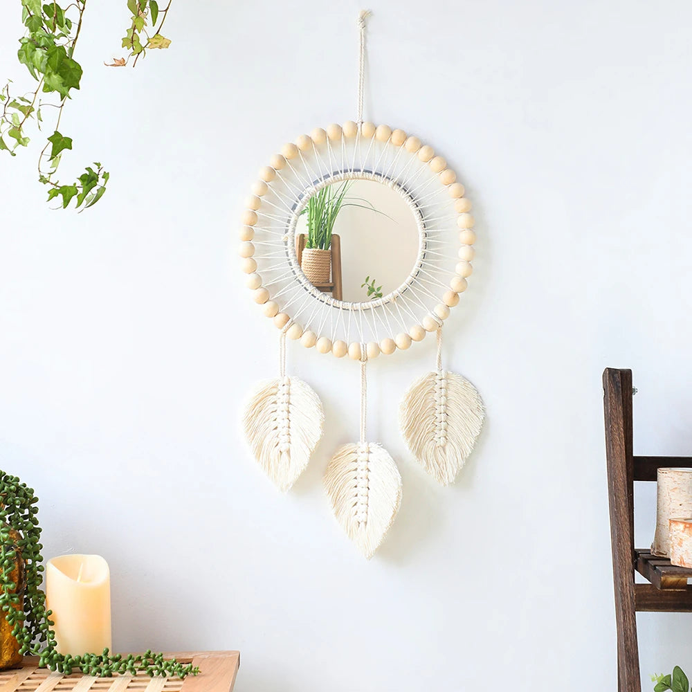 Wall Mirror Macrame Decorative Mirrors Boho Decor Wall