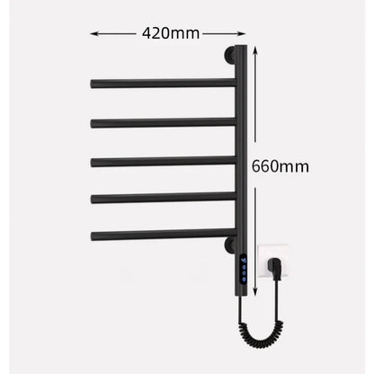 Heated Electric Towel Rack Smart Touch Temperature Time