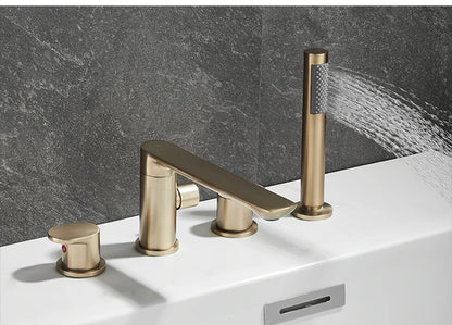 Ellen Bathtub Faucets Holes Black Cold Bath Shower