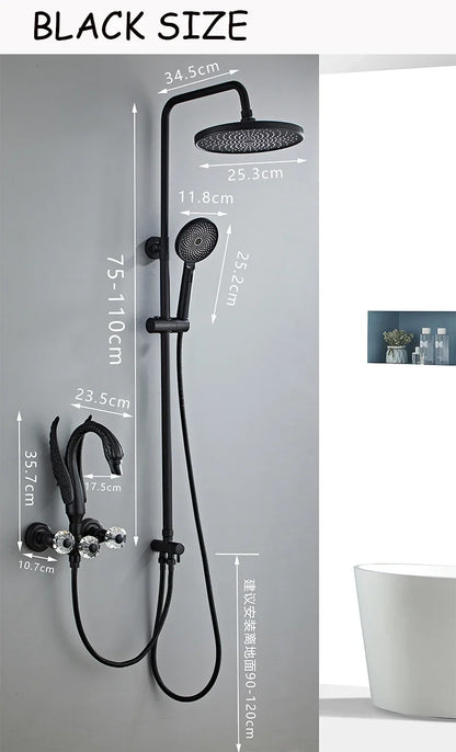 Becola Modern Shower Head Bathroom Rainfall Shower Bathroom