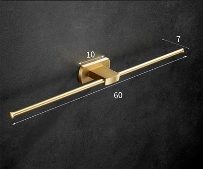Brushed Gold Bathroom Towel Rack Paper Holder Toilet
