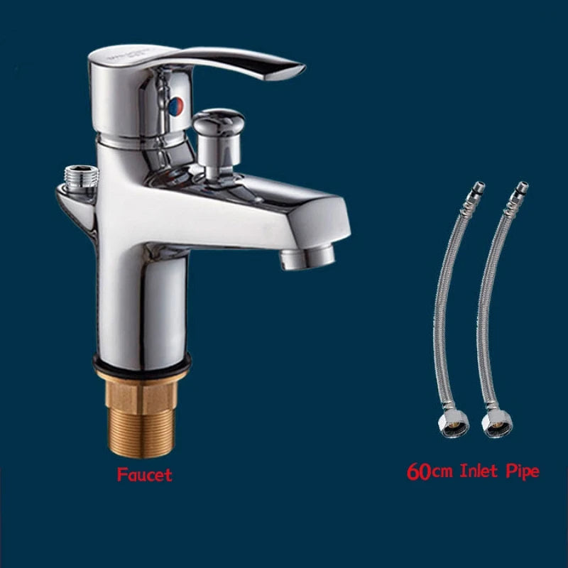 Basin Faucet Bathroom Bathtub Shower Faucet Handheld Shower