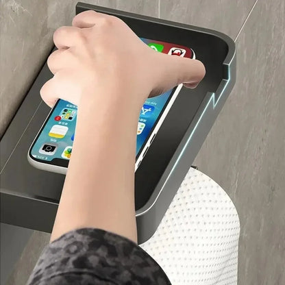 Toilet Paper Holder Plastic Storage Rack Towel Rack