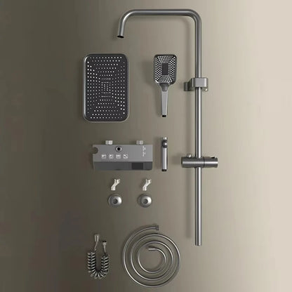 Bathroom Shower Faucet Shower Thermostat Digital Screen Water