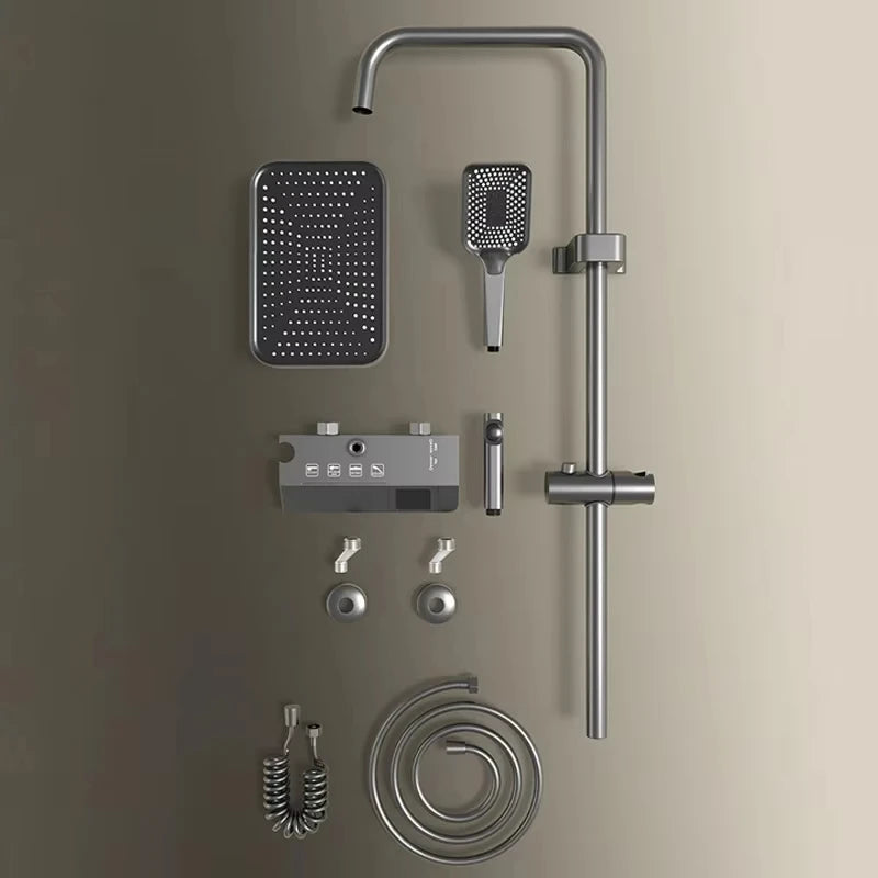 Bathroom Shower Faucet Shower Thermostat Digital Screen Water