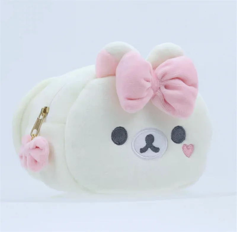 Rilakkuma Korilakkuma Bow Plush Makeup Bag Mirror Storage