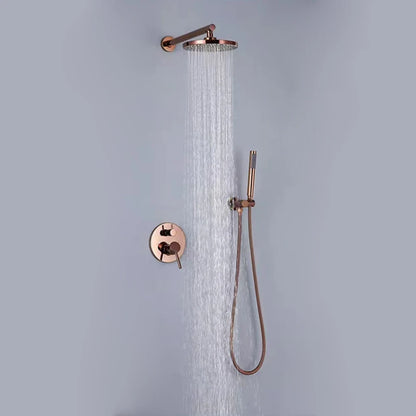 Brass Rose Gold Shower 8-16 Inch Bathroom Wall