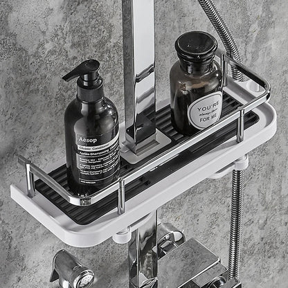 Sinlaku Rainfall Bathroom Shower Faucet Rack Shelf Bathtub