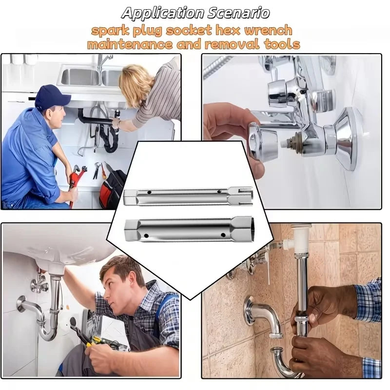 Sink Faucet Socket Wrench Repair Pipe Spanner 23-27mm/34-40mm