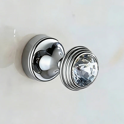 Crystal Hook Chrome Color Wall Clothes Rack Cloth