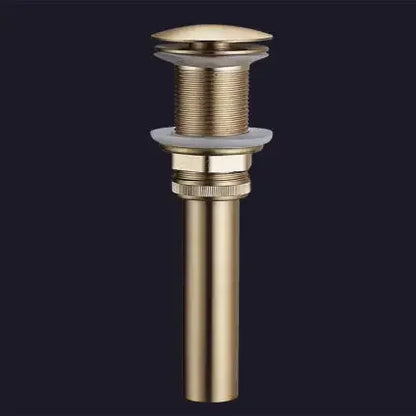 Brushed Gold Bathroom Widespread Basin Faucets Soild Brass