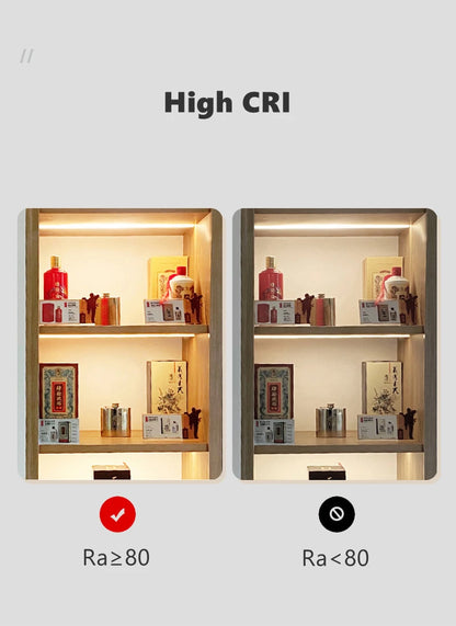 Ultra-Thin Hidden Recessed Cabinet Bar Light 45 Degree