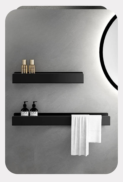 Luxury Minimalist Black Bathroom Rack Towel Rack -