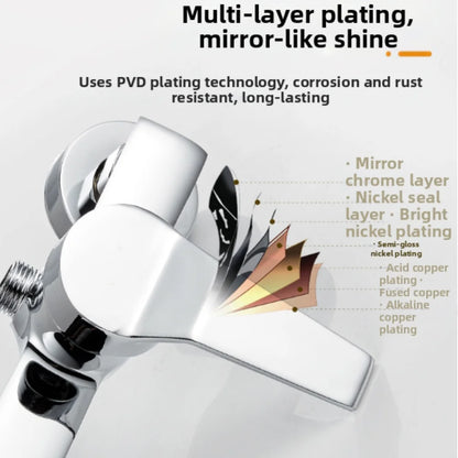 Wall Mounted Shower Faucet Mixer Valve Cold Water