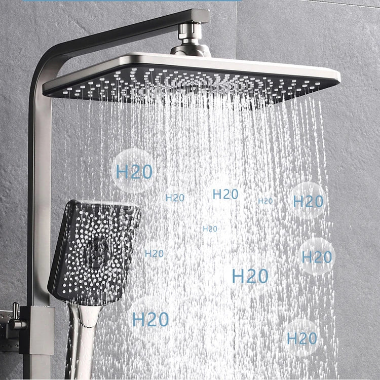 Smart Thermostatic Digital Bathroom Shower 12 Inch Rainfall