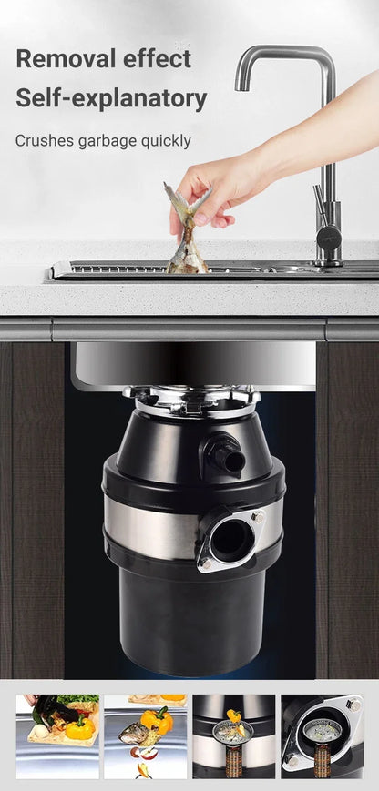 Divedeer Food Waste Disposer 220v/560w Food Residue Pulverizer
