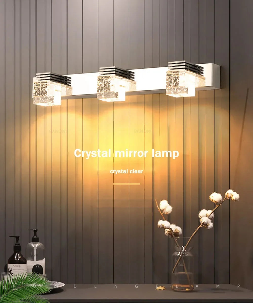 Modern Led Wall Lamp Crystal Sconce Living Dining