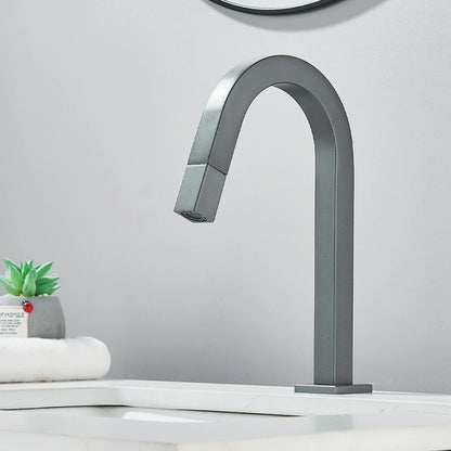 Fmhjfisd Basin Sink Faucet Black/Chrome Deck Mount Cold