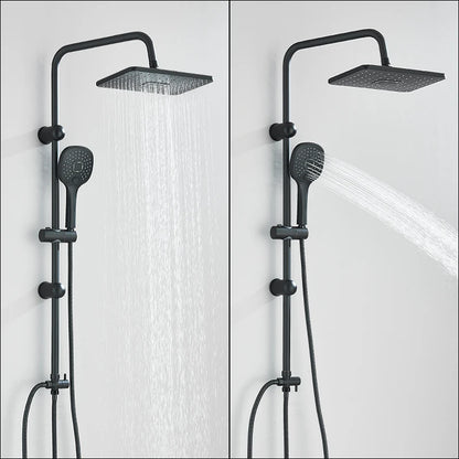 Chrome Simple Rainfall Shower Faucet High Pressure Stainless