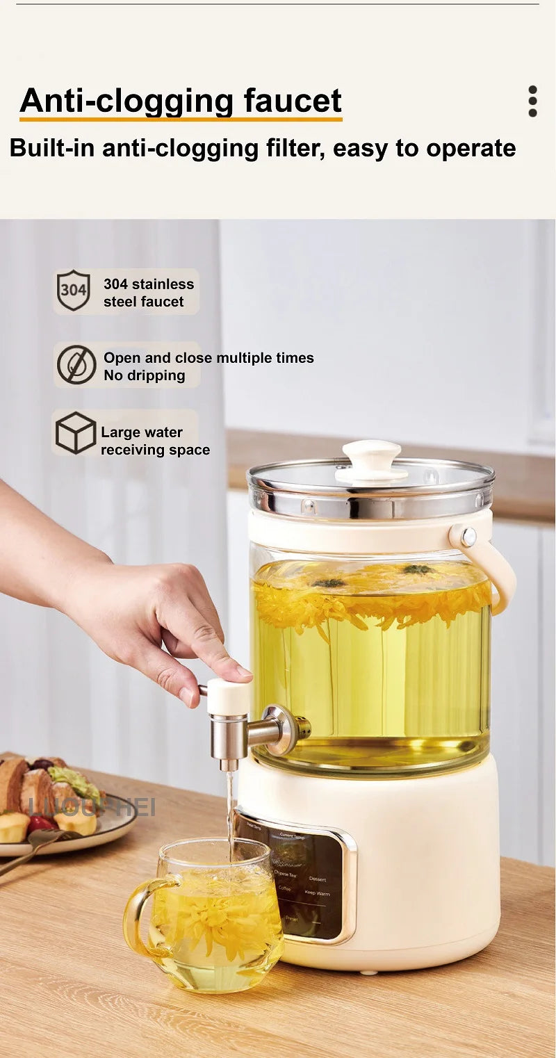 110v/220v Electric Kettle Smart Tea Brewer Commercial Faucet
