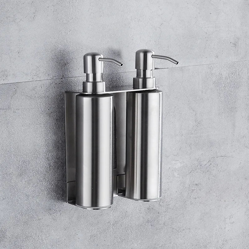 Black Liquid Soap Dispenser Shampoo Hotel Bathroom Wall