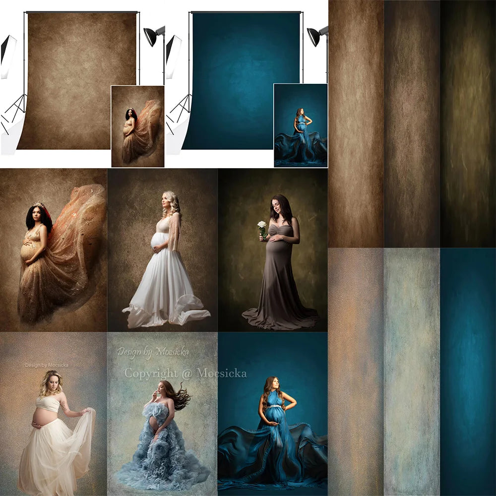 Mocsicka Brown Gradient Abstract Texture Backdrop Photography