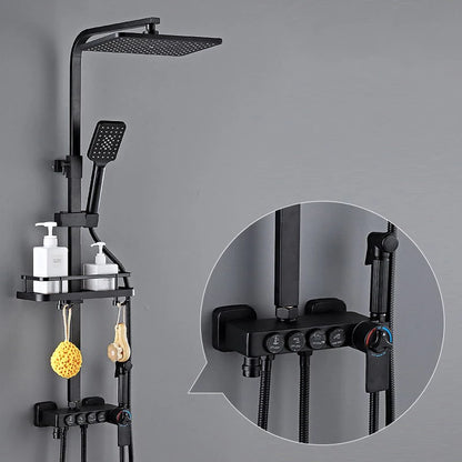 Smart Thermostatic Digital Bathroom Shower 12 Inch Rainfall